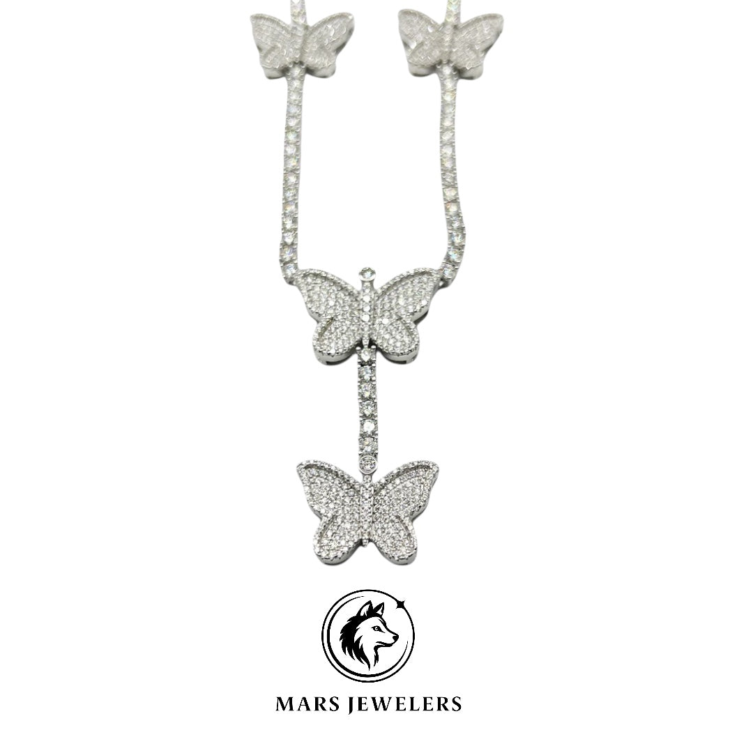 BUTTERFLY TENNIS CHAIN VVS LAB CHAIN .925